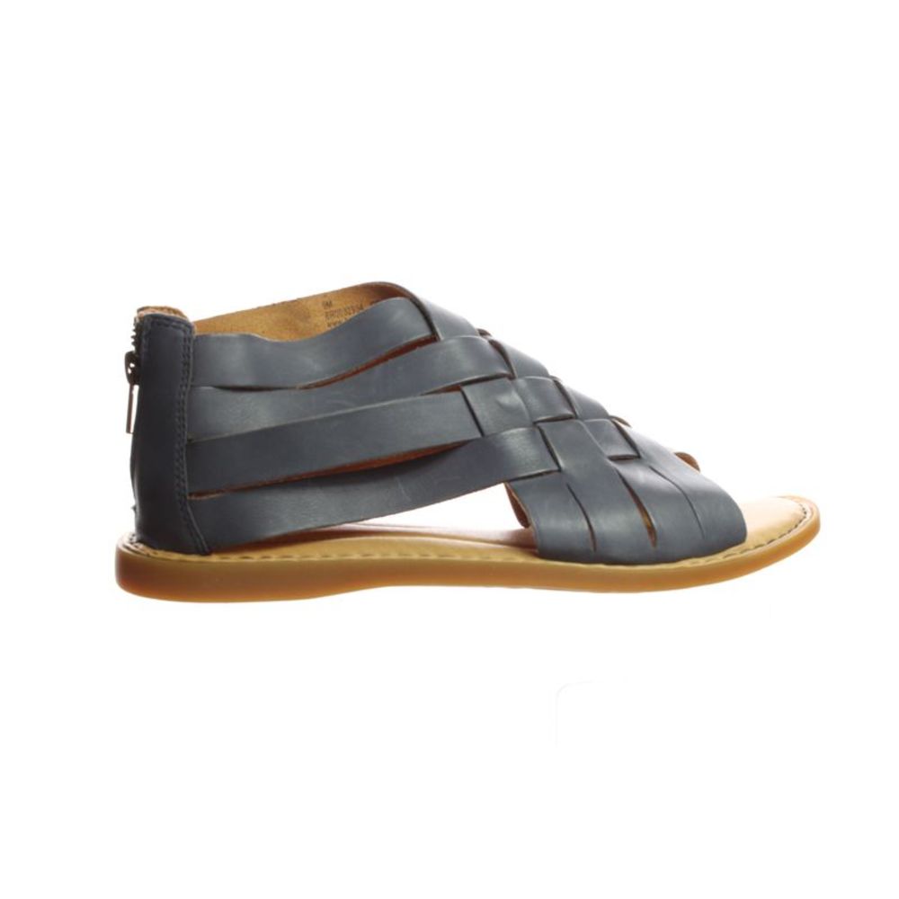 Born Womens Iwa Woven Navy Ankle Strap Sandals Size 9 Medium (B, M)